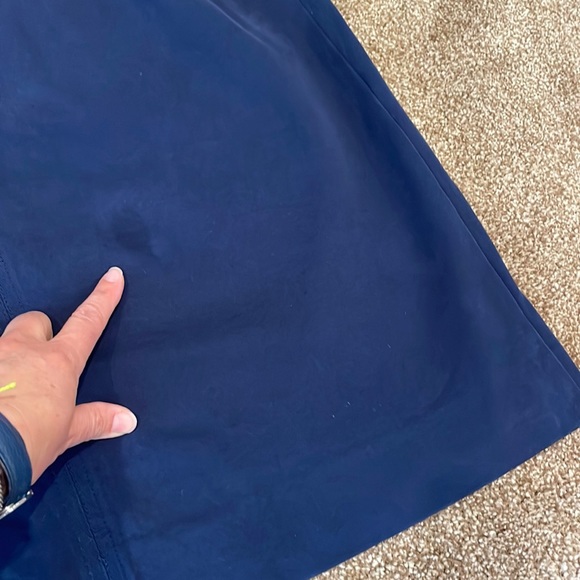 - Boden Ella A-Line skirt navy twill with front pockets WG652 size 12L - Picture 5 of 6